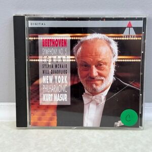 Beethoven Symphony No 5 Egmont Overture Kurt Masur NY Philharmonic Teldec CD